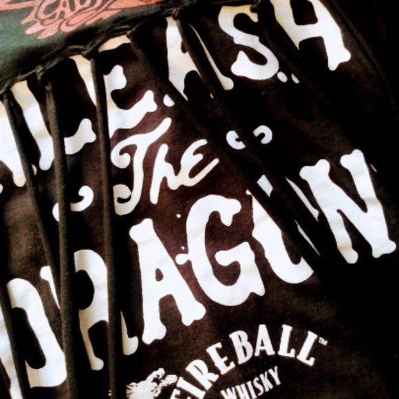 AEROSMITH Fireball Whiskey T Shirt Dress Handmade Vintage Rocker Rockabilly Band - Picture 8 of 9